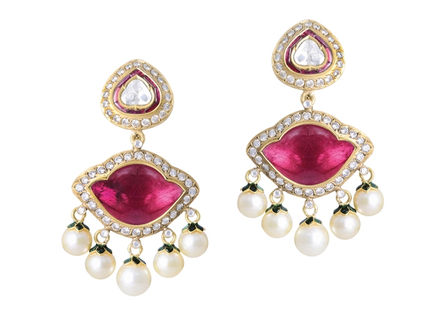 Gemfields Amrapali earrings with Gemfields' Mozambican rubies-CMYK