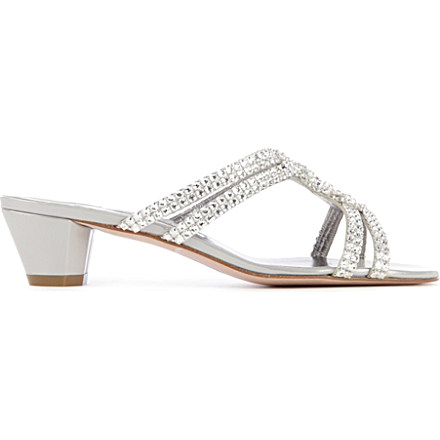gina silver sandals
